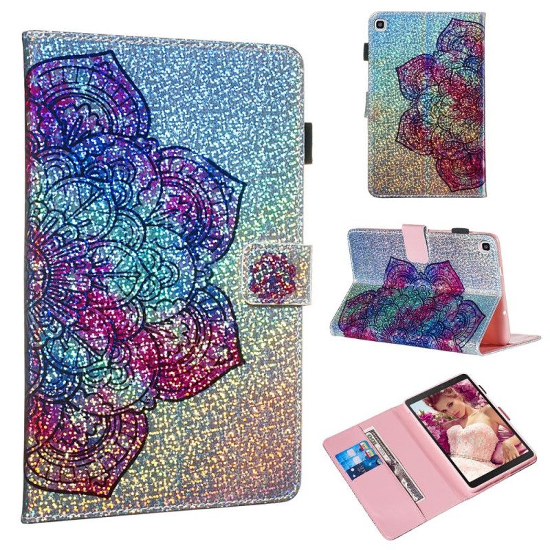 Leren Hoesje voor Samsung Galaxy Tab A 8" (2019) Glitter Mandala