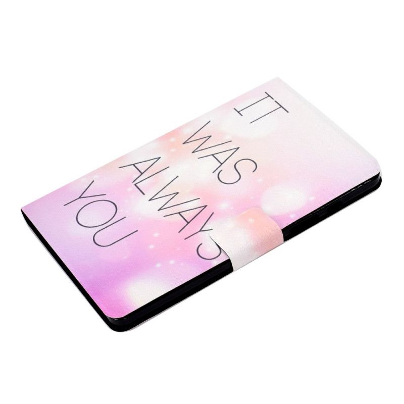 Leren Hoesje voor Samsung Galaxy Tab A 8" (2019) Jij Was Het Altijd