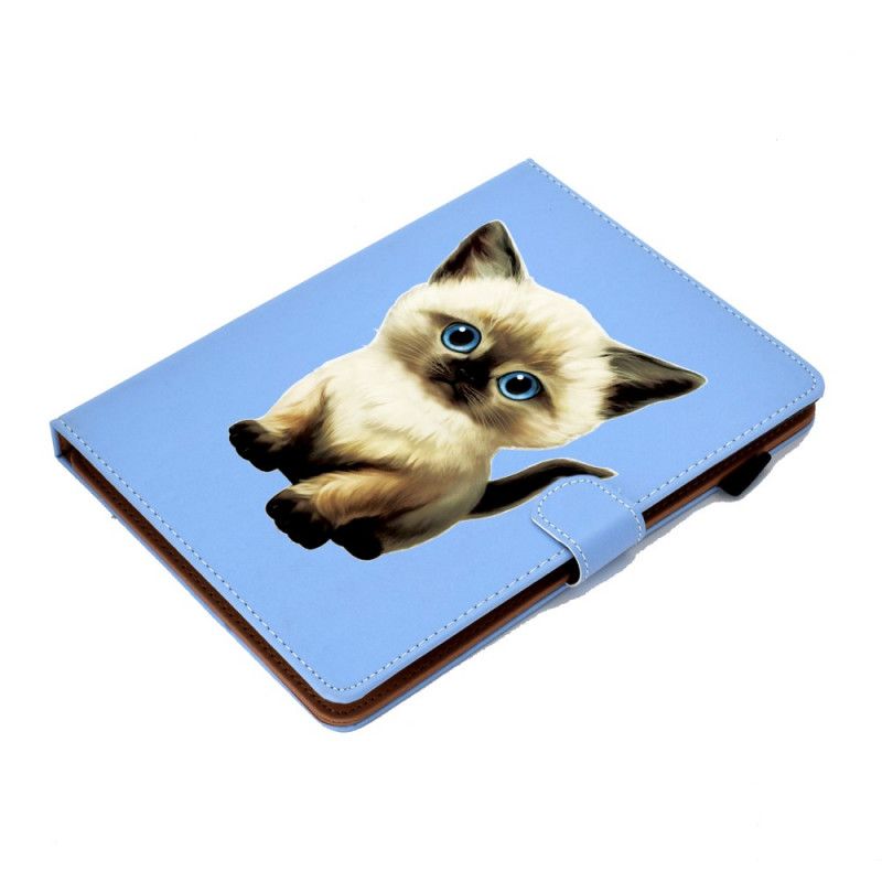 Leren Hoesje voor Samsung Galaxy Tab A 8" (2019) Verlegen Kitten