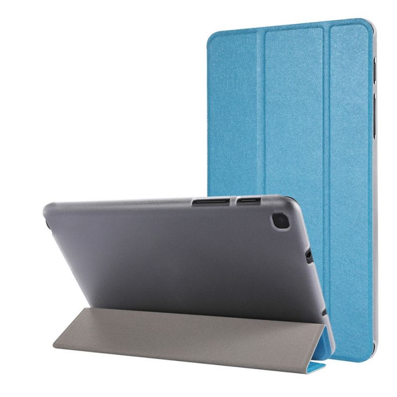 Smart Case Samsung Galaxy Tab A 8" (2019) Cyaan Zwart Zijdestructuur