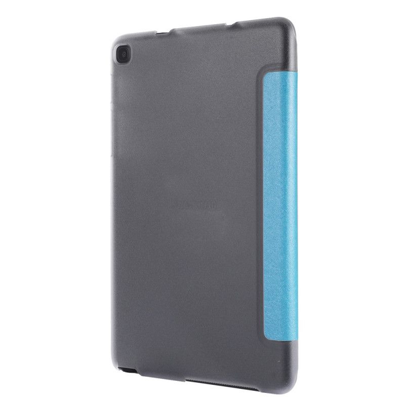 Smart Case Samsung Galaxy Tab A 8" (2019) Cyaan Zwart Zijdestructuur