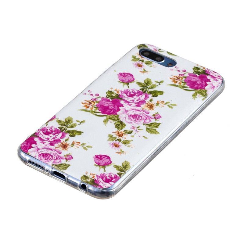 Hoesje Honor 10 Fluorescerende Vrijheidsbloemen