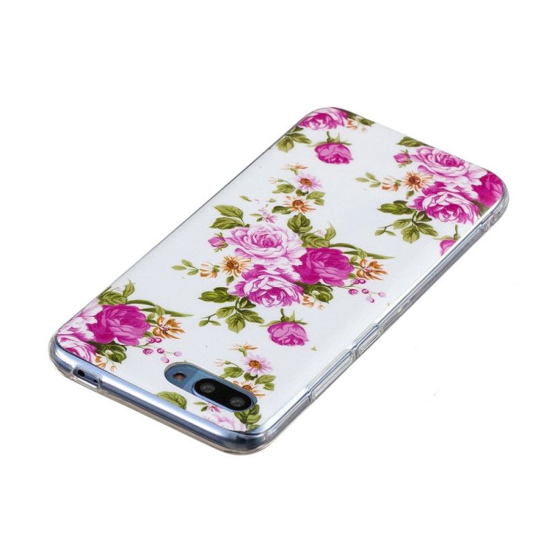 Hoesje Honor 10 Fluorescerende Vrijheidsbloemen