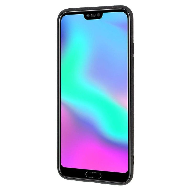 Hoesje Honor 10 Grijs Zwart Siliconen