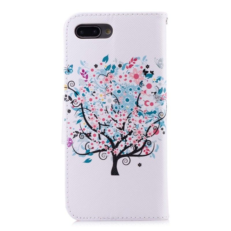 Leren Hoesje Honor 10 Bloemrijke Boom