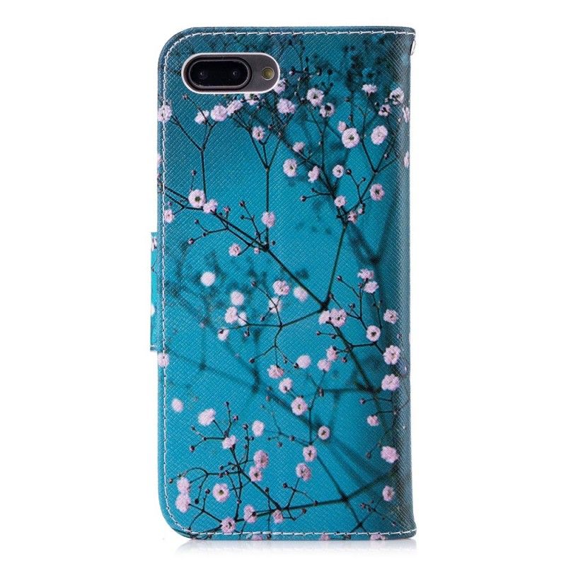 Leren Hoesje Honor 10 Telefoonhoesje Bloeiende Boom