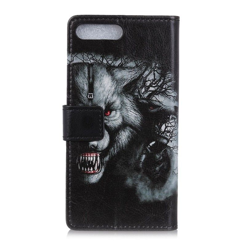 Leren Hoesje Honor 10 Weerwolf