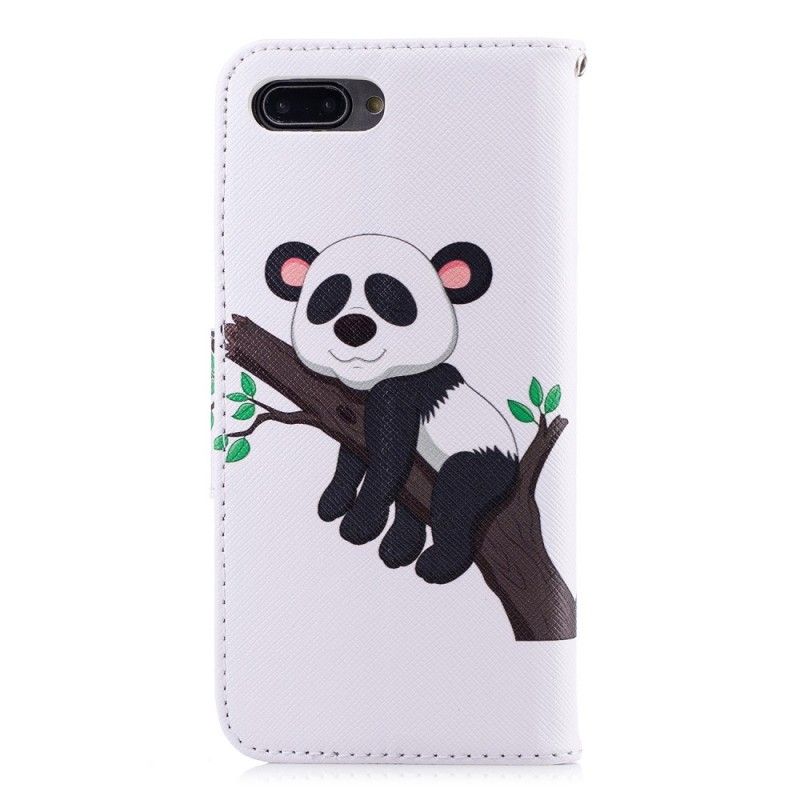 Leren Hoesje voor Honor 10 Luie Panda