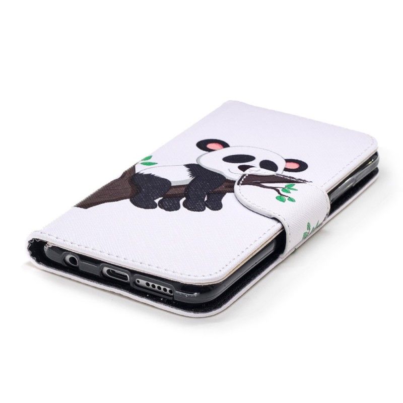 Leren Hoesje voor Honor 10 Luie Panda