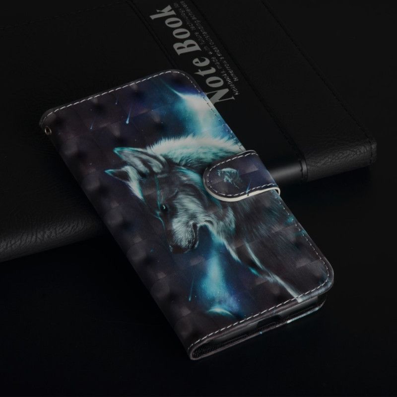 Leren Hoesje voor Honor 10 Majestueuze Wolf