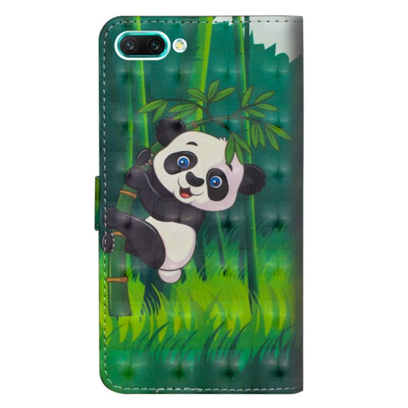 Leren Hoesje voor Honor 10 Panda En Bamboe