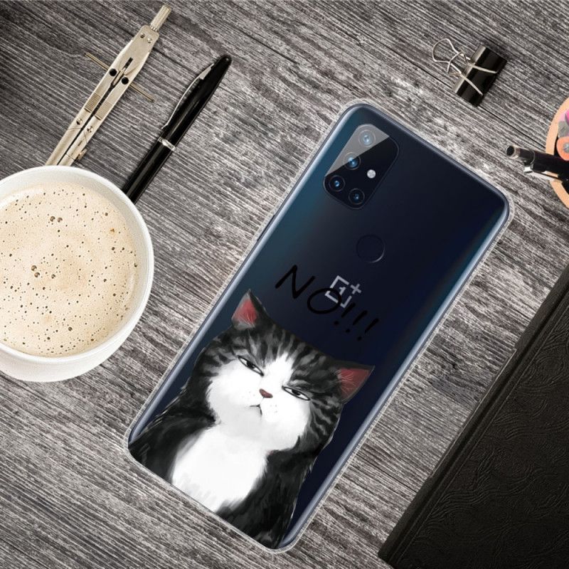 Case Hoesje OnePlus Nord N100 Telefoonhoesje De Kat Die Nee Zegt