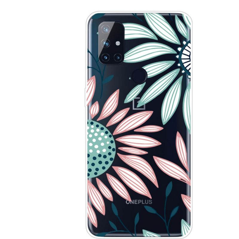 Case Hoesje OnePlus Nord N100 Telefoonhoesje Een Bloem Transparant