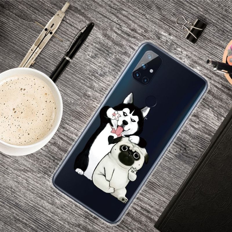 Case Hoesje OnePlus Nord N100 Telefoonhoesje Grappige Honden