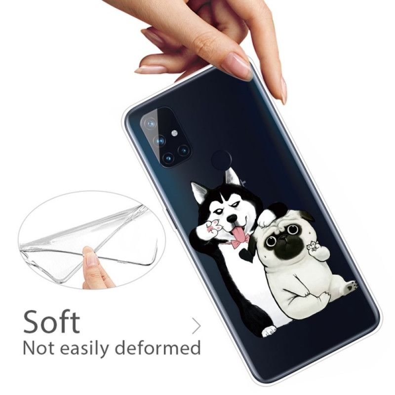 Case Hoesje OnePlus Nord N100 Telefoonhoesje Grappige Honden