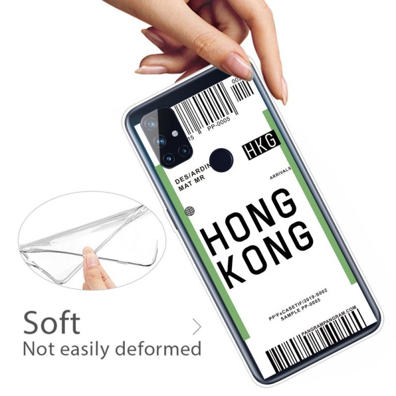 Case Hoesje OnePlus Nord N100 Telefoonhoesje Instapkaart Naar Hong Kong