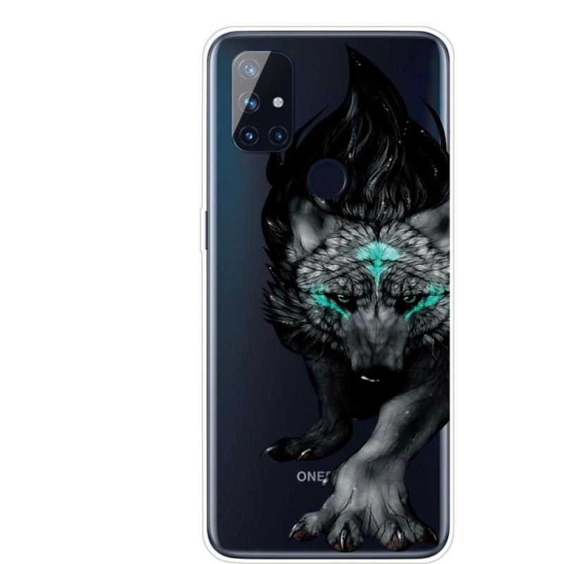 Cover Hoesje OnePlus Nord N100 Telefoonhoesje Grafische Wolf