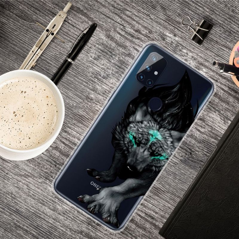 Cover Hoesje OnePlus Nord N100 Telefoonhoesje Grafische Wolf