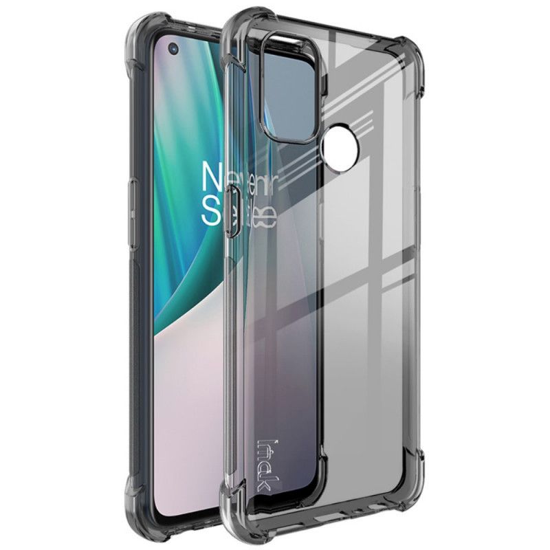 Hoesje OnePlus Nord N100 Transparant Zwart Transparant Imak