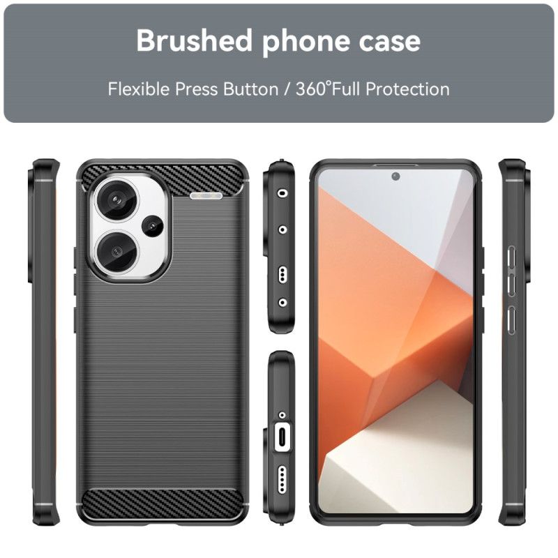 Case Hoesje Xiaomi Redmi Note 13 Pro Plus 5g Telefoonhoesje Geborstelde Koolstofvezel