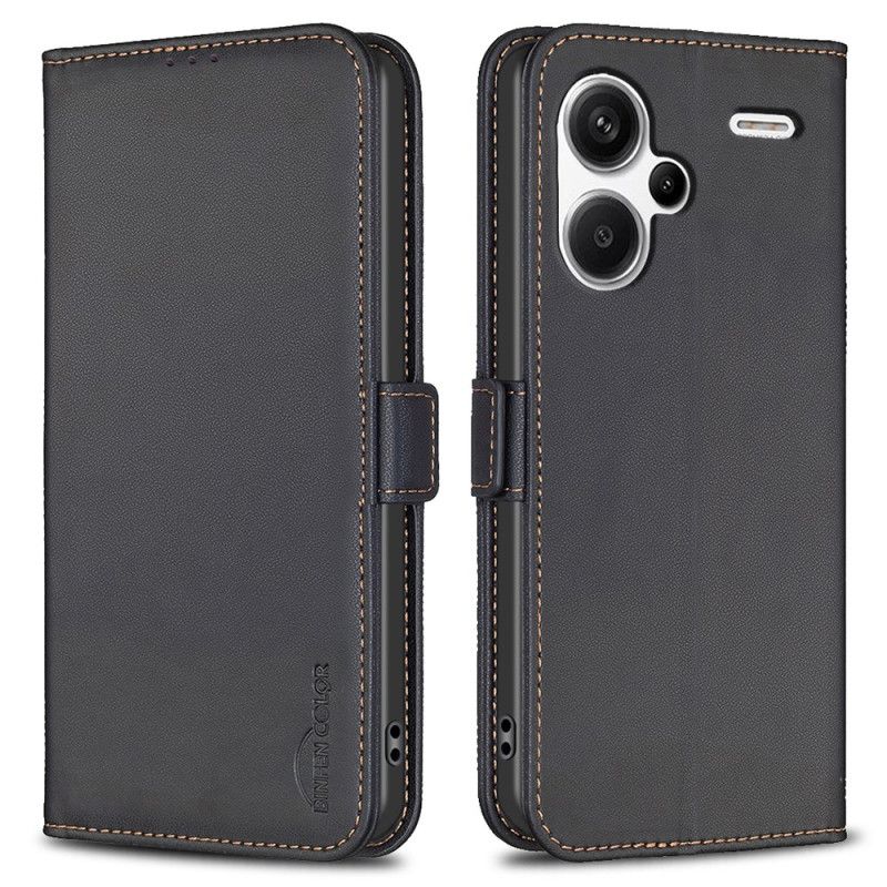 Flip Case Leren Xiaomi Redmi Note 13 Pro Plus 5g Binfen Kleur