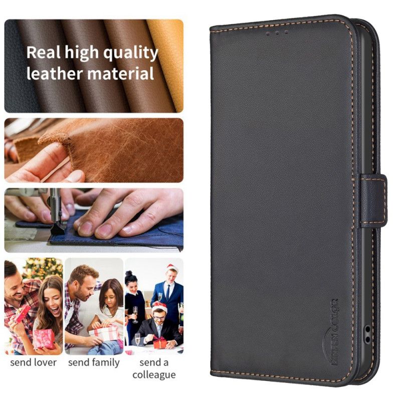 Flip Case Leren Xiaomi Redmi Note 13 Pro Plus 5g Binfen Kleur