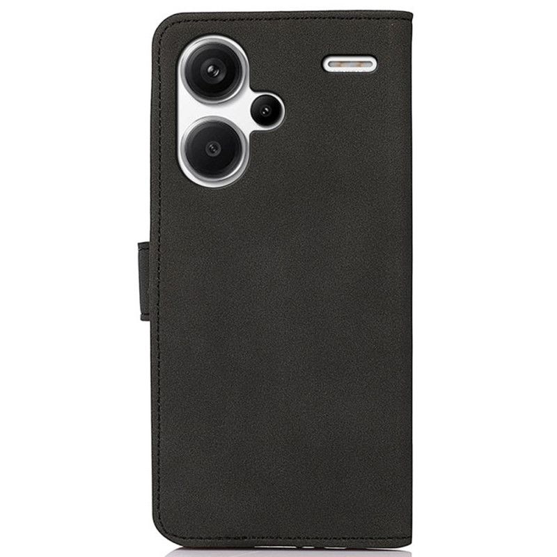 Flip Case Leren Xiaomi Redmi Note 13 Pro Plus 5g Khazneh Suède-effect