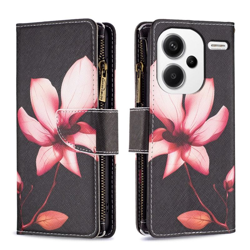 Flip Case Leren Xiaomi Redmi Note 13 Pro Plus 5g Lotus-portemonnee