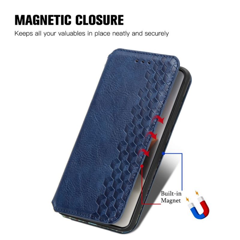 Folio-hoesje Voor Xiaomi Redmi Note 13 Pro Plus 5g Vintage Ruitpatroon