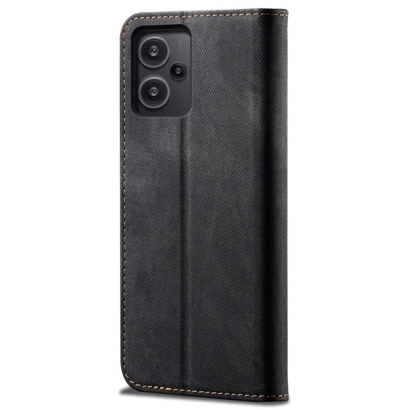 Folio-hoesje Xiaomi Redmi Note 13 Pro Plus 5g Telefoonhoesje Jeansstof