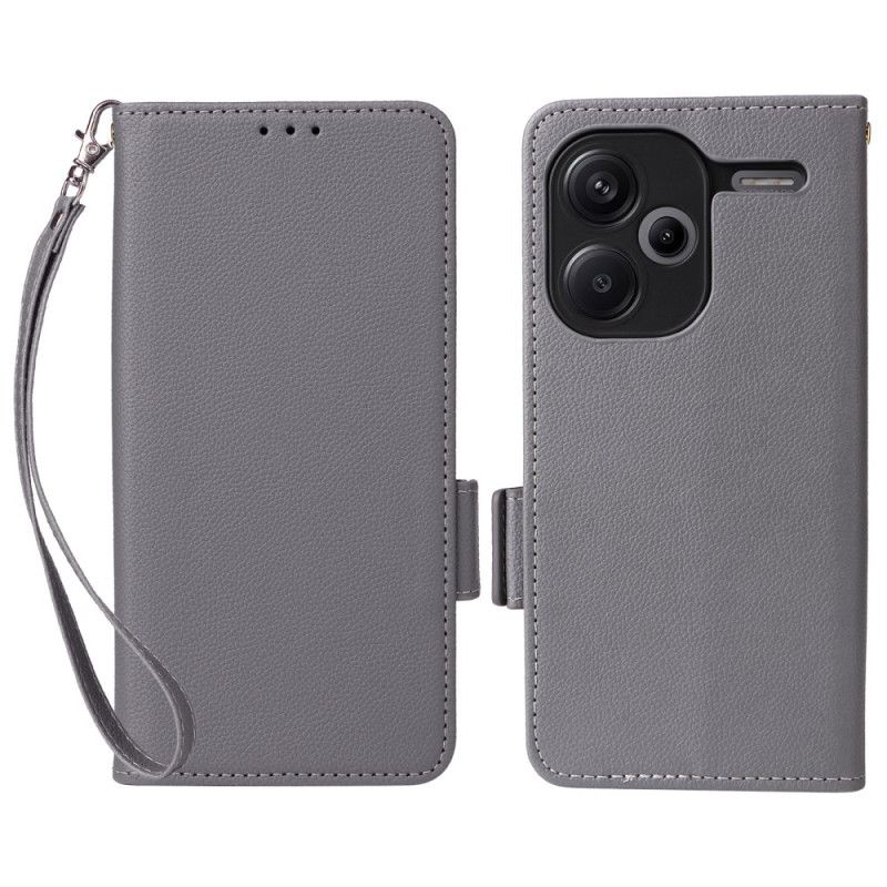 Folio-hoesje Xiaomi Redmi Note 13 Pro Plus 5g Ultradun Met Riem