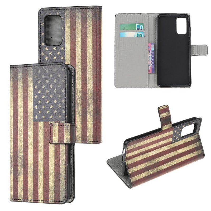 Bescherming Hoesje Samsung Galaxy S20 FE Telefoonhoesje Amerikaanse Vlag