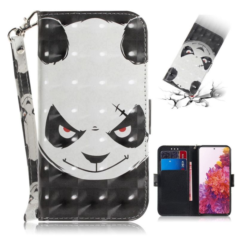 Bescherming Hoesje Samsung Galaxy S20 FE Telefoonhoesje Boze Panda Met String