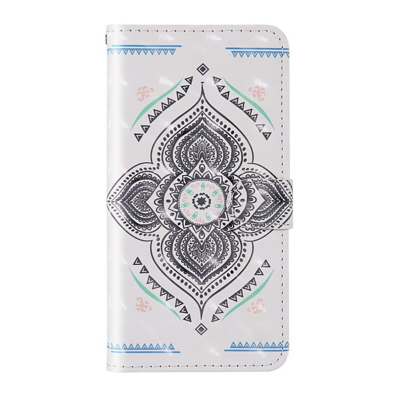 Bescherming Hoesje Samsung Galaxy S20 FE Telefoonhoesje Lichtvlekjes Mandala Met Riempje