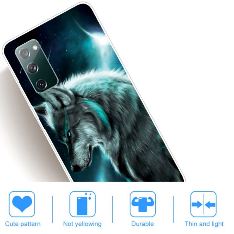 Case Hoesje Samsung Galaxy S20 FE Telefoonhoesje Koninklijke Wolf