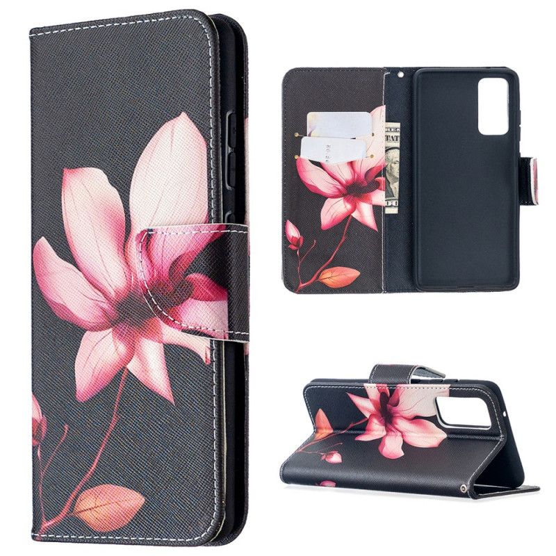 Cover Folio-hoesje Samsung Galaxy S20 FE Telefoonhoesje Roze Bloem