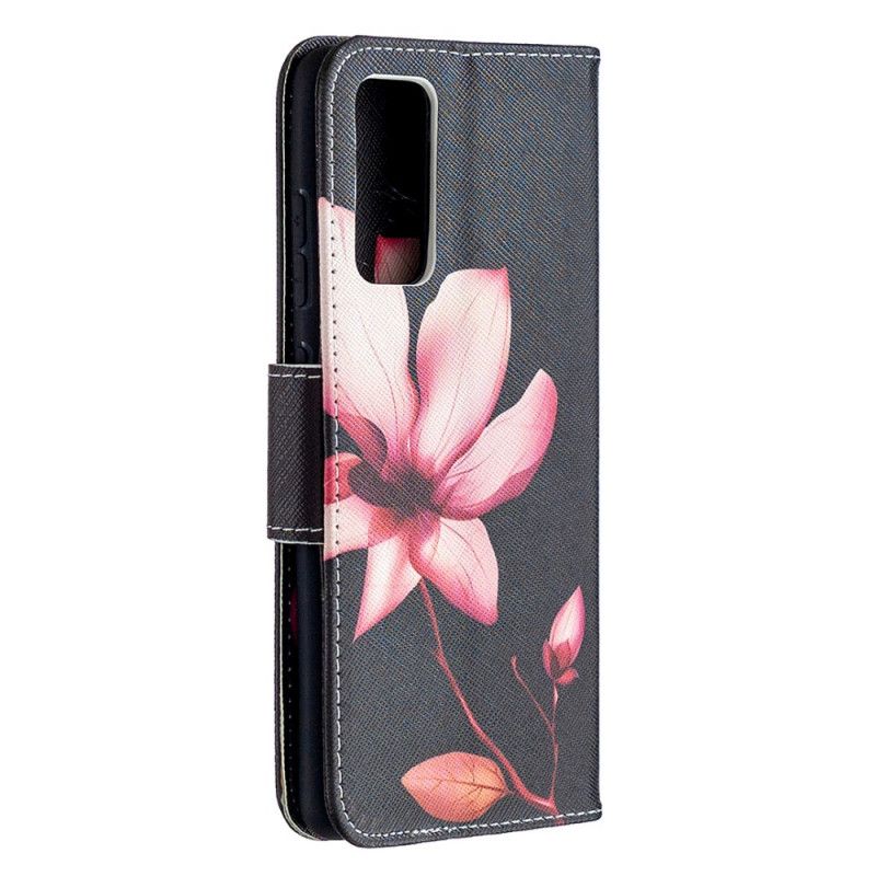 Cover Folio-hoesje Samsung Galaxy S20 FE Telefoonhoesje Roze Bloem