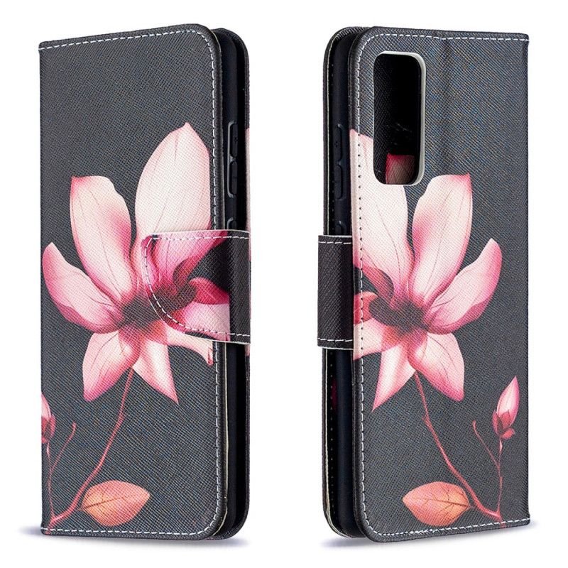 Cover Folio-hoesje Samsung Galaxy S20 FE Telefoonhoesje Roze Bloem