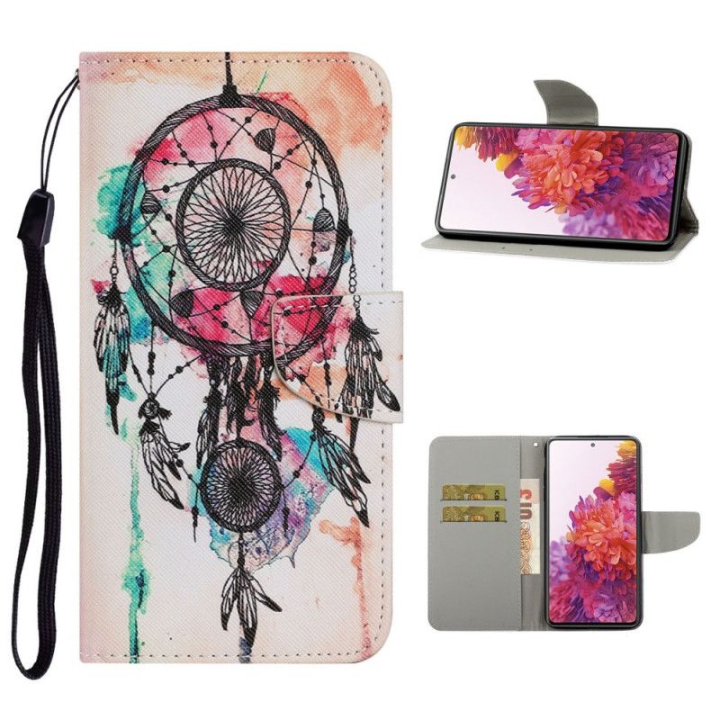 Flip Case Leren Samsung Galaxy S20 FE Aquarel Dromenvanger