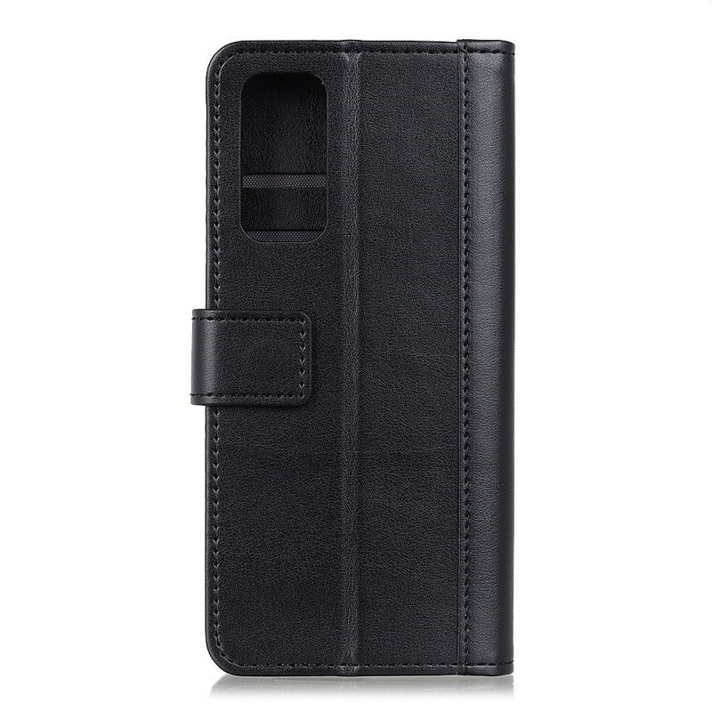 Flip Case Leren Samsung Galaxy S20 FE Groen Zwart Elegante Leerstijl