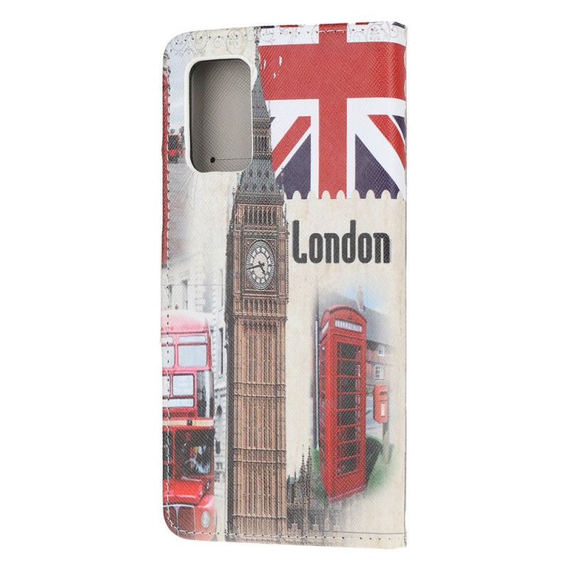 Flip Case Leren Samsung Galaxy S20 FE Leven In Londen