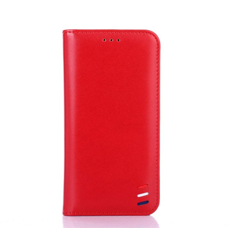 Folio-hoesje voor Samsung Galaxy S20 FE Rood Zwart Driekleurig Leereffect