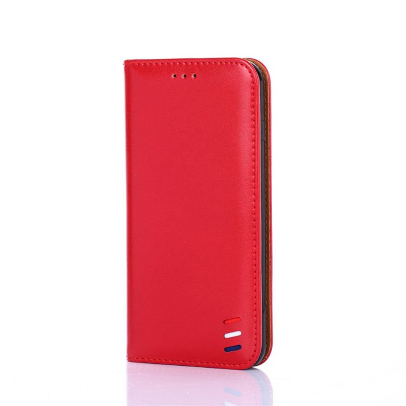 Folio-hoesje voor Samsung Galaxy S20 FE Rood Zwart Driekleurig Leereffect