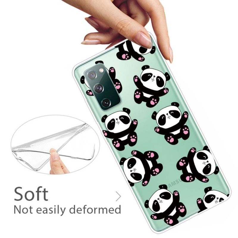 Hoesje Samsung Galaxy S20 FE Telefoonhoesje Leuke Panda'S