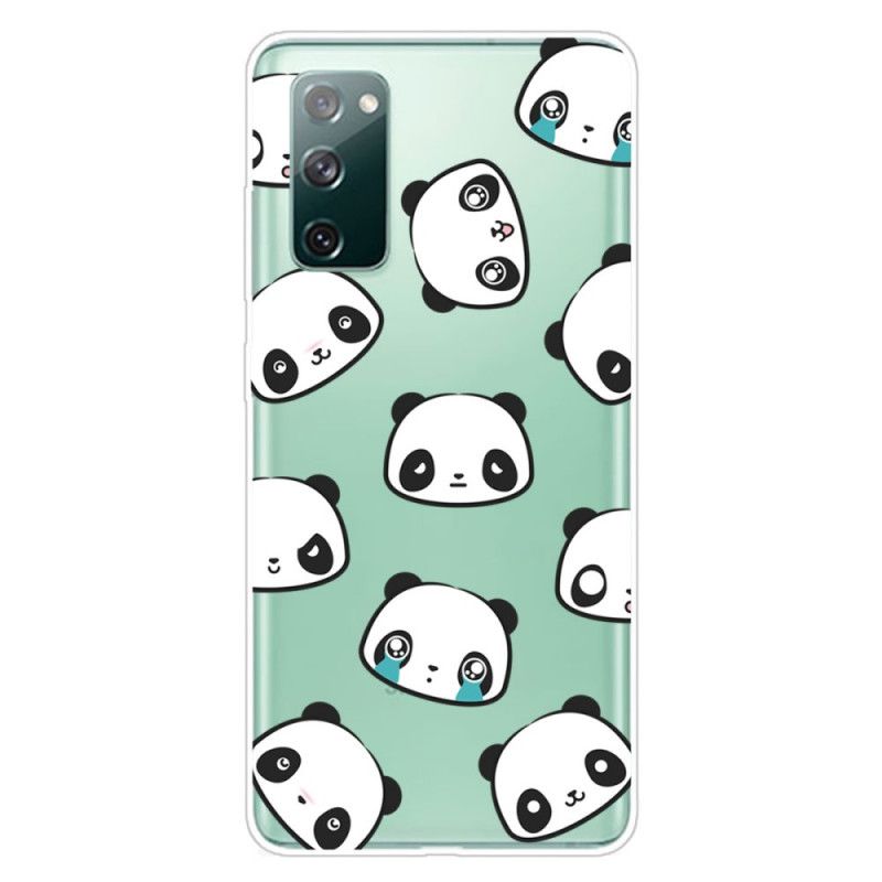 Hoesje Samsung Galaxy S20 FE Transparante Sentimentele Panda'S