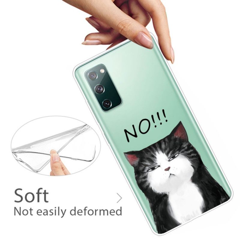 Hoesje voor Samsung Galaxy S20 FE De Kat Die Nee Zegt