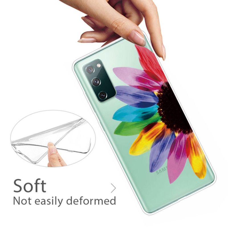 Hoesje voor Samsung Galaxy S20 FE Gekleurde Bloem