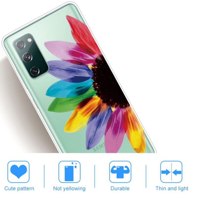 Hoesje voor Samsung Galaxy S20 FE Gekleurde Bloem