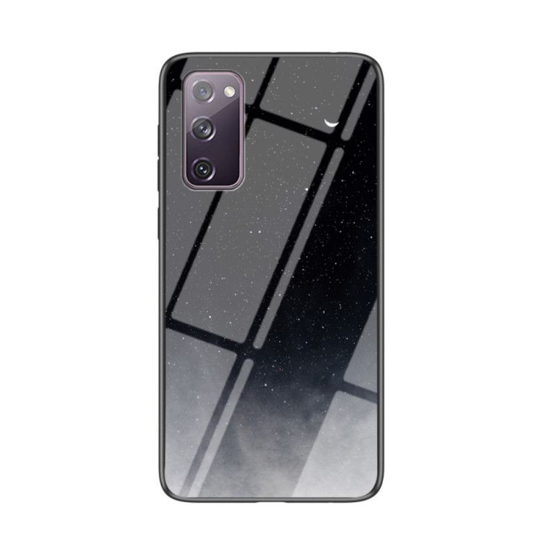 Hoesje voor Samsung Galaxy S20 FE Grijs Zwart Schoonheid Gehard Glas