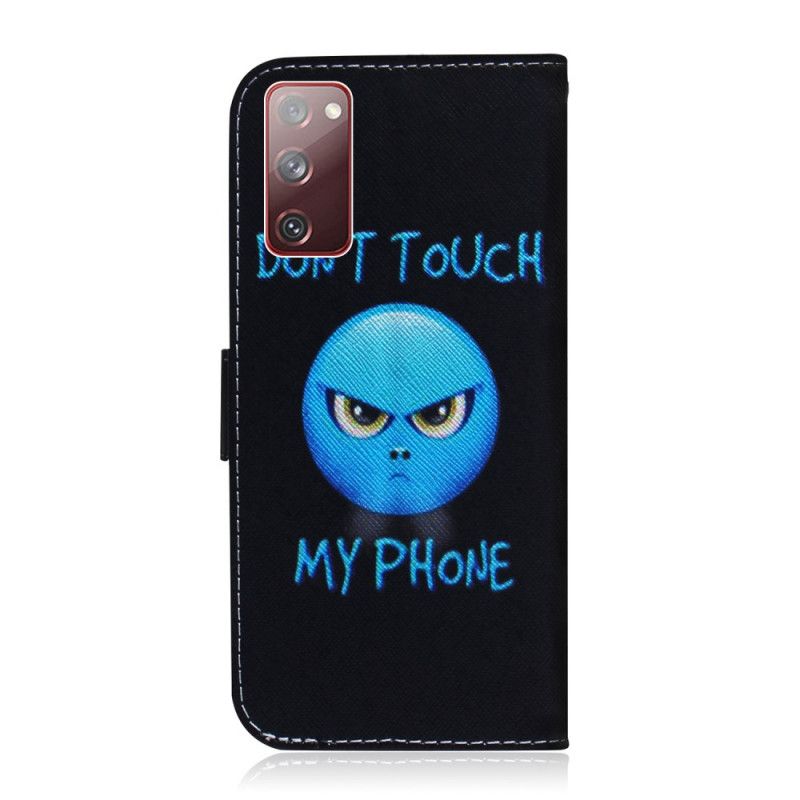 Leren Hoesje Samsung Galaxy S20 FE Emoji-Telefoon